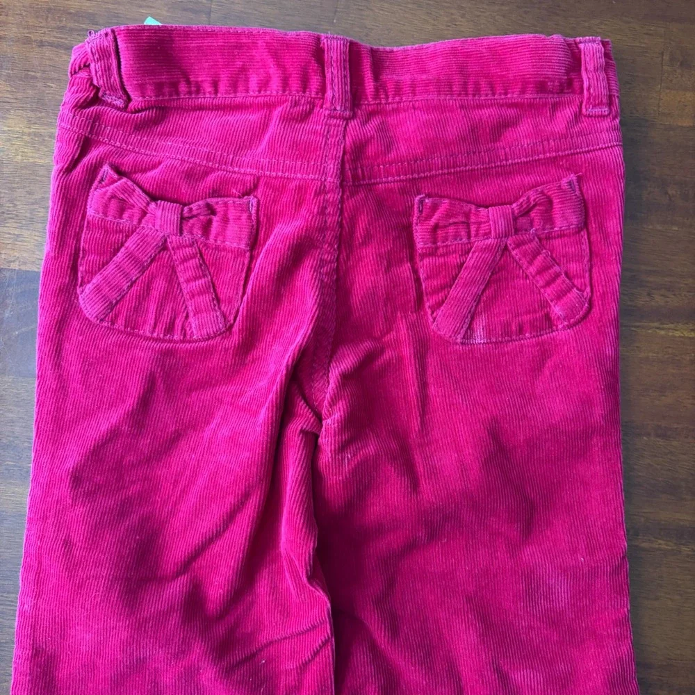 NEW Gymboree Girls Pink Corduroy Cotton Pants 4T Button Details - NWT